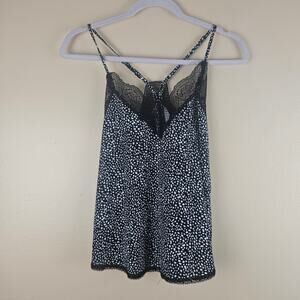 By Together Black & White Lace Tank Top Size Small
